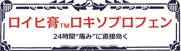 ロイヒ膏™ロキソプロフェン 24時間“痛み”に直接効く